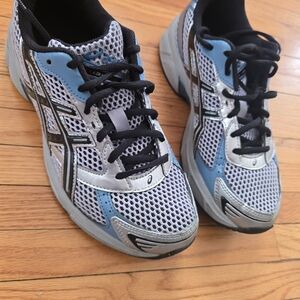 Blue and Gray Asics 7.5y/ 9.5w
